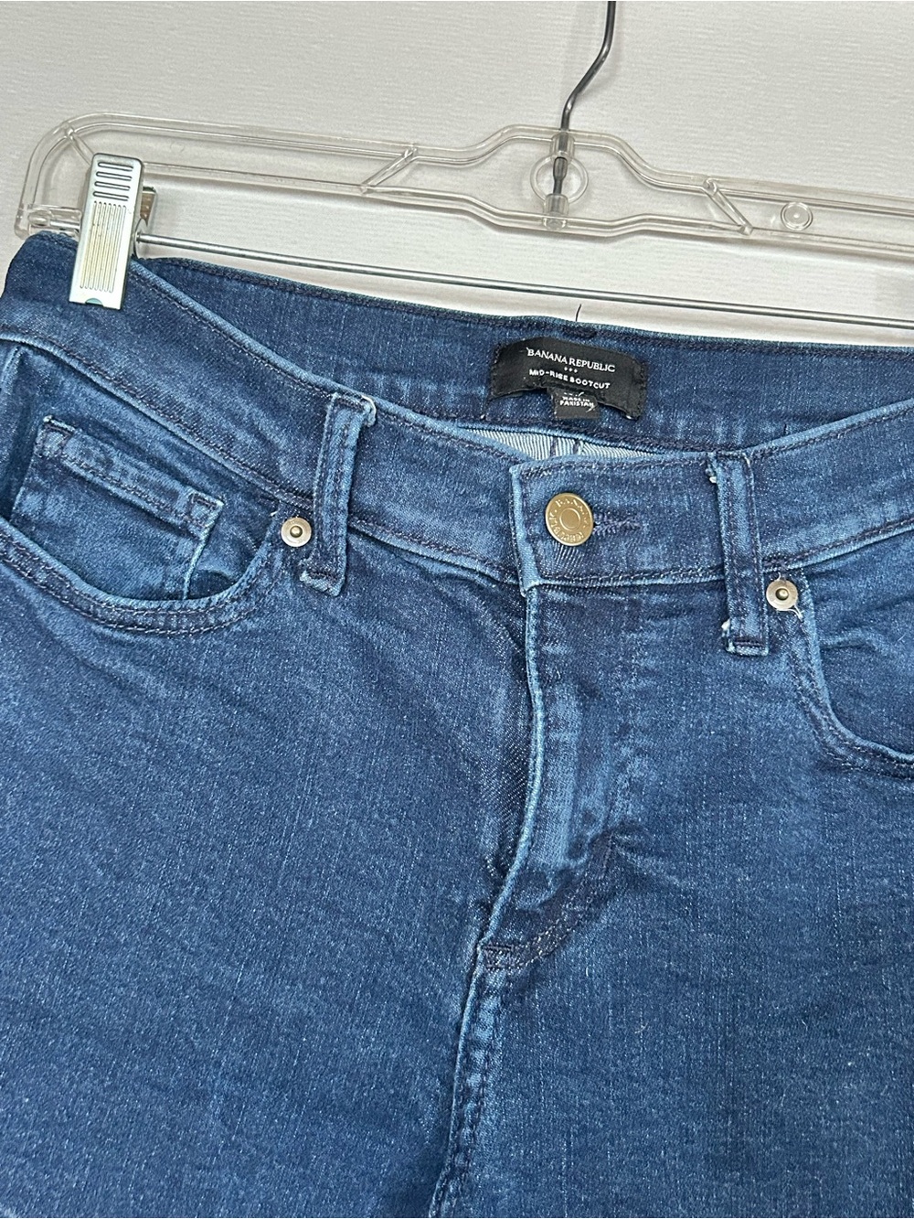 Dark Blue Bootcut Midrise Jeans